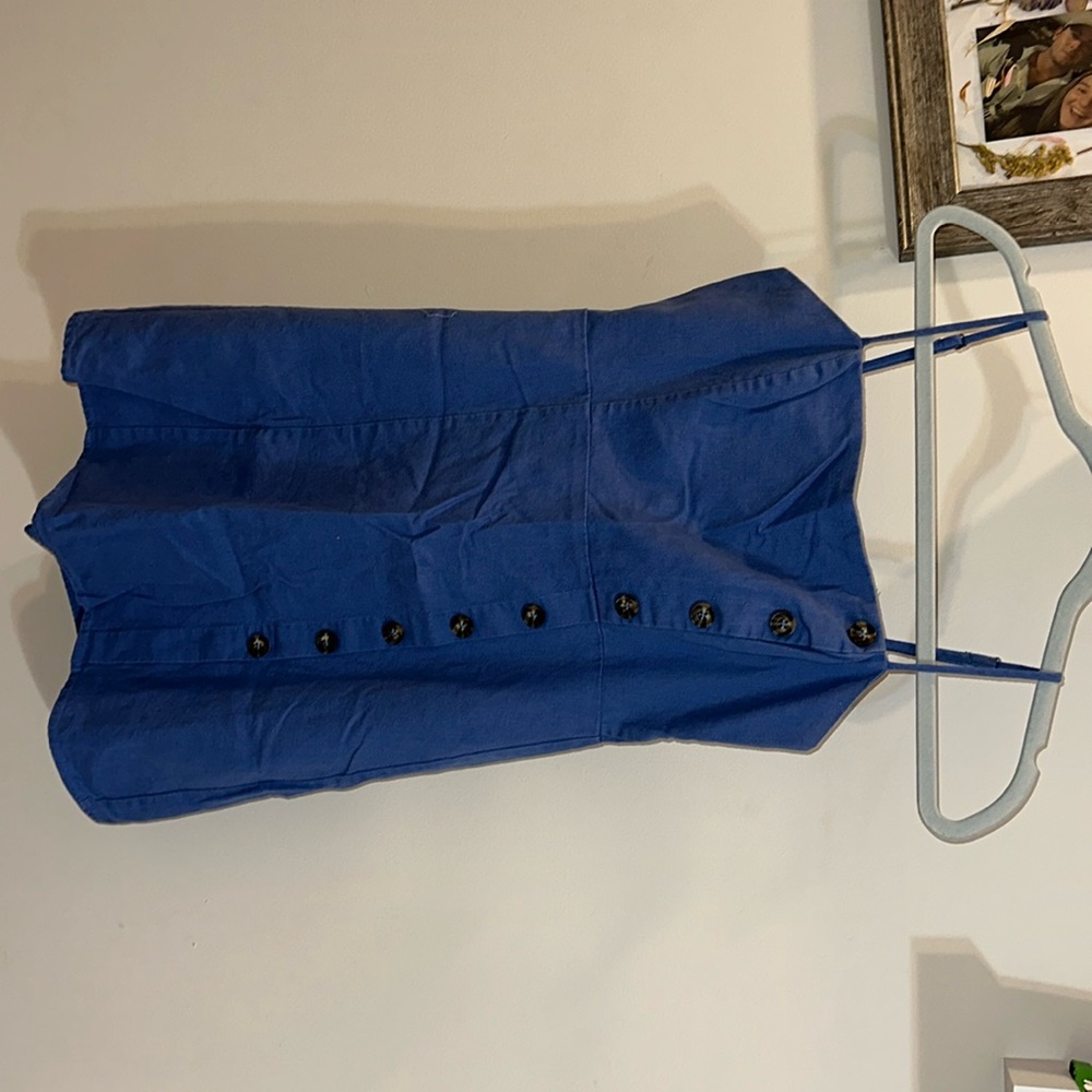 Blue denim feel dress